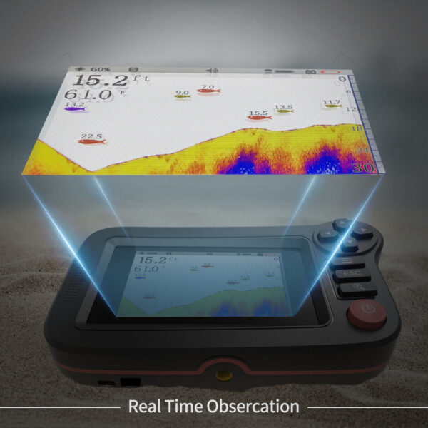 e0e27eb1bf8aa830 Smart - Portable Fish and Depth Finder For Recreational Fishing From Dock, Or Bank
