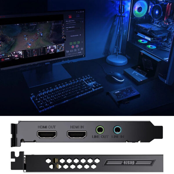4K 60fps HDR Loop PCI-e HDMI Video Capture Card 4Kp30 1080P@120FPS Game Recording Live Streaming for Nintendo Switch PS4 Xbox PC