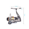 POWER Full Metal Mini Winter Ice Reel Small Spinning Reels Carp Raft Fishing Wheel for Fish Accessories Saltwater Gear