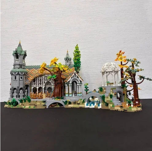 e0edeb770b596af9 6167pcs Film Series of the Rings Rivens Street View Building Blocks Model Compatible 10316 Style Bricks Toy Kid Gifts