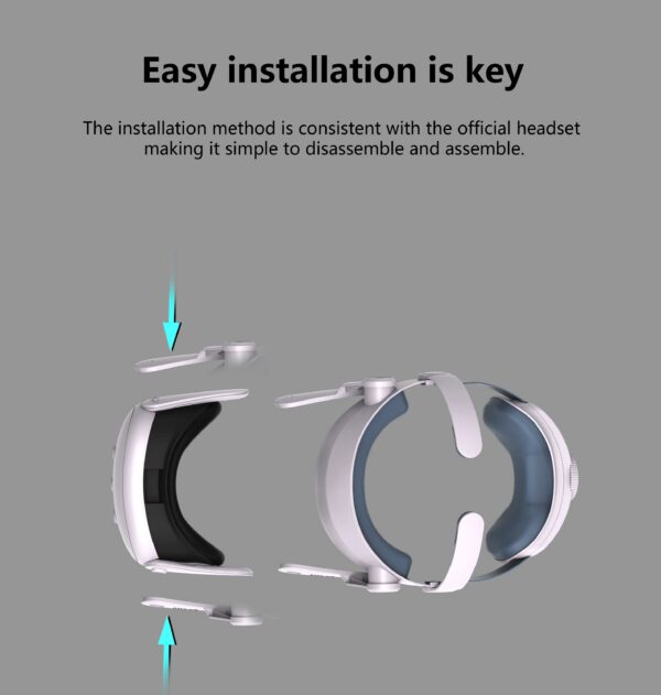 e0f8771de099ff3f Replaceable Elite Strap for Meta Quest 3 VR Headset Improve Comfort Adjustable Head Strap for Meta Quest 3 Accessories Helmet