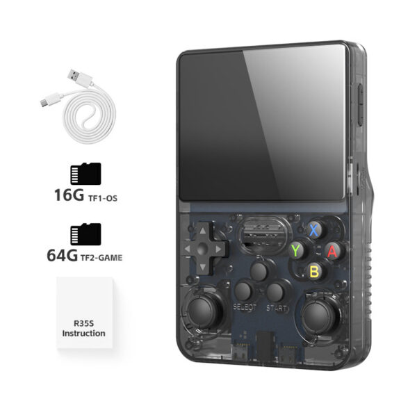 e0fe13c0f3bf3be5 Data Frog R36S Retro Handheld Game Console Linux System 3.5 Inch IPS Screen R35S Plus Portable Pocket Video Player