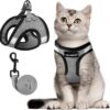 e104f6b38e0eeb0c Cat Harness and Leash Set for Walking Escape Proof, Kitten Adjustable Small Large Lightweight Soft Vest Harness and Leash(Medium, Green)