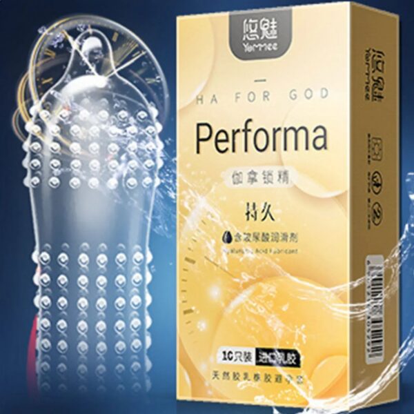 e12e35f37e98a31c 10pcs Large Particles Condoms Sex Toys for Men Screw Thread Dotted Granular High Sensitivity Penis Sleeves with Spikes Sex Shop
