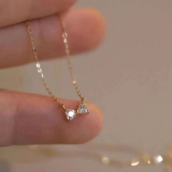 e13d6b98e246f5af Jkeli New style Sterling Sier Geometric Simple Bow Necklace For Women Engagement Fine Jewelry Wedding Party Birthday Gift