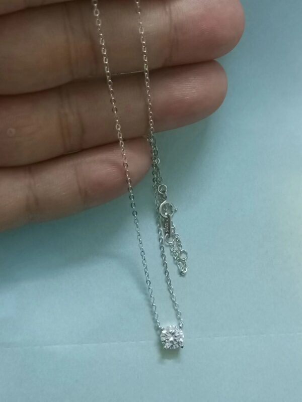 e151ba9e803d55d5 LGKGL Sterling Sier Sparkling Clavicle Chain Choker Simple 5A Zircon Gypsophila Pendant Necklace For Women