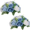 e155062424a078ee NUPTIO Flower Ball Arrangement Bouquet - 2 Pcs 9.5 inch Diameter Dusty Rose Fake Flowers Roses Balls for Centerpieces Tables - Artificial Rose Arrangements for Wedding Centerpiece Table Decorations