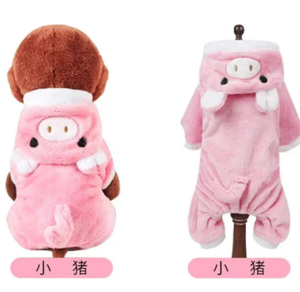 Dog Clothes Soft Warm Fleece Jumpsuits Pet Clothing for Small Dogs Puppy Cats Hoodies Chihuahua Yorkshire Costume Coats