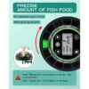 Fish for Aquarium Automatic Food Dispenser Rechargeable Timer Feeder with USB Cable LCD Display