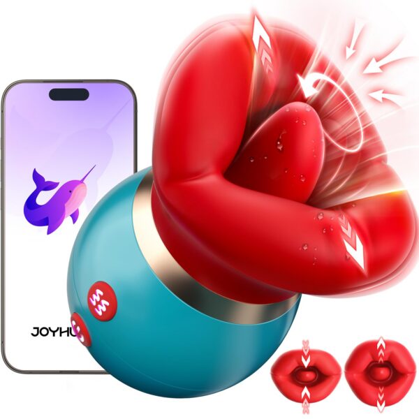 e17e19b45bf29e28 Vibrator Adult for Women - 3IN1 Mouth-Shaped Vibrator, 10 Tongue Licking 3 Sucking Nipples Anal Clit Sucker Vibrater, G Spot Vibrators Clitoral Stimulator Couples Sex Toys