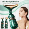 e19041f5556f98e7 3 In 1 Facial Lifting Device Neck Facial Eye Massage Face Slimmer EMS Beauty Skin Tightening Wrinkle Anti Aging Face Massager