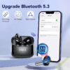 e19e32fd39c9cfc1 Wireless Bluetooth Earbuds Headphones 52 Hrs Playtime IPX7 Waterproof 4 Mic Call Noise Cancelg with LED Display Charging Case