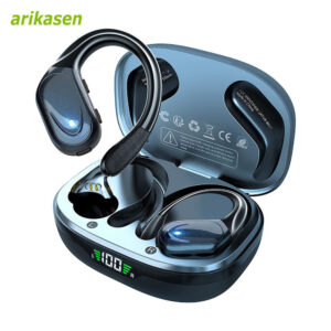 e1b6758ee759fd64 Wireless Earbuds Sport Bluetooth 5.3 Headphones with Noise Cancelg Mic 75H HiFi Stereo Over Ear Bud LED Display USB-C IPX6