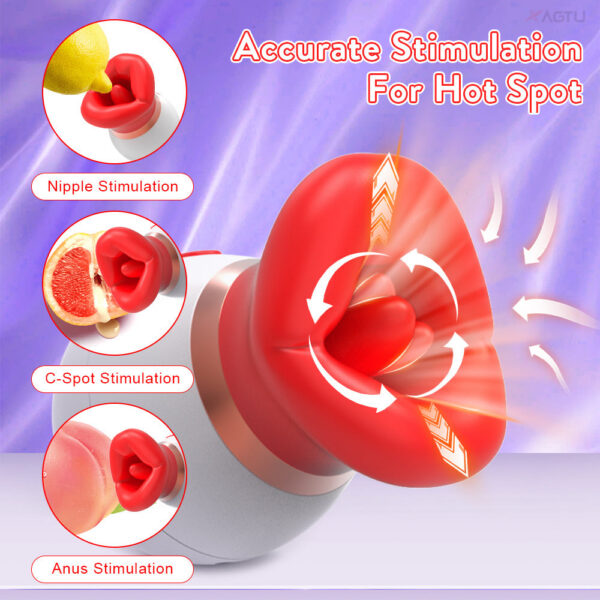 Powerful Swing Sucking Vibrator Women Tongue Licking Clitoris Sucker Female Oral Nipple Stimulator Sex Toys for Adults Goods