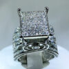 e1cb87ed321ce82b sterling sier high quality white zircon diamond geometric three-dimensional diversified ring suitable for couple