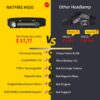NATFIRE HS50 Headlamp 3400mAh Headlight 1000LM LED USB C Rechargeable Magnetic Tail Work Camp Light