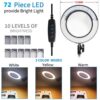e1d5e0e07e75a4d8 72LED 8X/10X NEW Illuminated Magnifier USB 3 Colors LED Magnifying Glass for Soldering Iron Repair/Table Lamp/Skincare Beauty