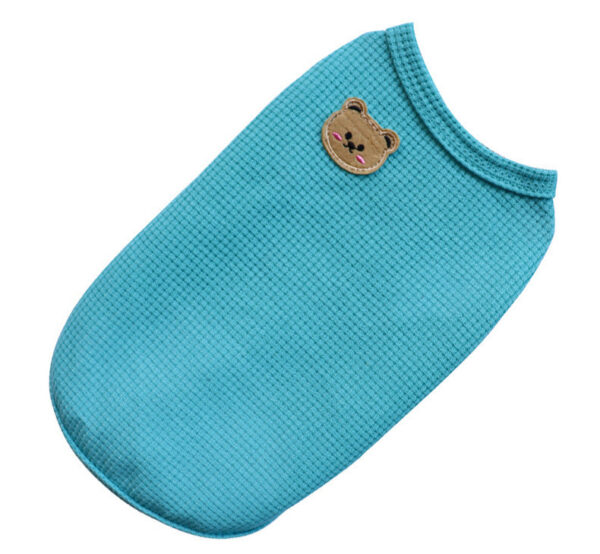 e1e81ce6abb43173 Bear Thickened with Veet Dog Clothes Cat Solid T-shirt Clothing Dogs Thin Small Fashion Chihuahua Pug Pet Vest York