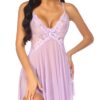 Avidlove Women Lace Lingerie Babydoll Sexy Chemise Exotic Nightgowns Bridal Nightdress