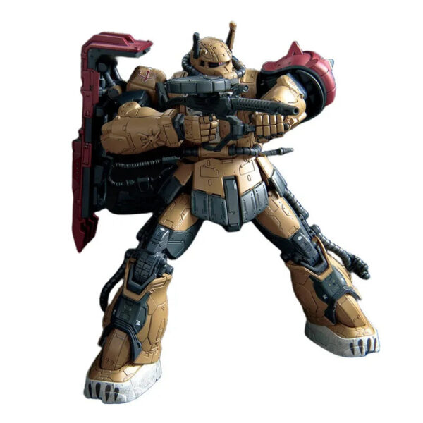 Bandai Genuine HG MS-06F ZAKU Ⅱ F TYPE SOLARI [RFV] 1/144 Gundam Anime Action Figure Assembly Model Toys Ornaments Gift Children