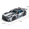 1466 PCS Racing Car Building Blocks Set, 1:14 Scale Sports Vehicle Model Kit for Adults, Toys for Boys Birthday Gifts