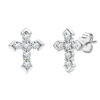 e20c72715e326cac 925 Sterling Silver Moissanite Arrow Cross Earrings Trend Fashion Hip-Hop European and American Couples Men and Women