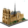 Notre-Dame de P Architectural Model Kit 21061 Collectible Building blocks Set Adults Gift Idea for Lovers of History