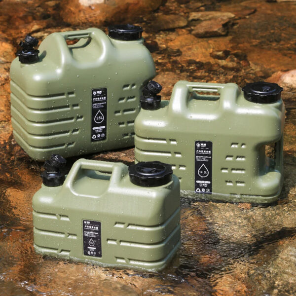 e216560f2f5b4405 11L Bucket Large Capacity Portable Drinking Water Canister with Detachable Faucet No Leakage for Outdoor Travel Driving
