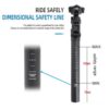 e22165c9dab48efb TESNO Bike Seatpost With Shock Absorber 27.2/30.9/31.6mm Mtb Bicycle Seatpost Suspension Four Link Bicycle Saddle Tube 350mm