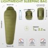 e222b13121edcac4 ATEPA Down Sleeping Bag for Adults, 650FP Recycled Mummy Cold Weather Ultralight 3 Season Waterproof Compact Packable Sleeping Bag with Stuff Sack & 15D Nylon Shell for Backpacking Camping Hiking