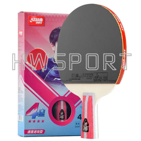 e22a6af2d666d025 DHS H4002 4 Star Table Tennis Racket 5 Star 6 Star H5002 H6002 Ping Pong Racket Professional Pure Wood Paddle with Sticky Rubber
