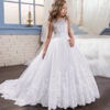 e25f532b31e437fa Flower Elegant Briesdesmaid for Wedding 6-14Y Teen Girls Graduation Party Prom Long Gown Children's Pageant Tailling Dress