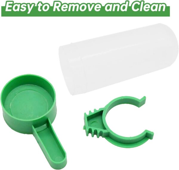 e264e2a45f229f6b Bird Water Dispenser for Cage, 4pcs Bird Water Bowl 140ml Automatic No Mess Gravity Feeder Bird Watering Supplies for Pet Parrot, Parakeets, Cockatiel, Budgie Lovebirds and Other Birds