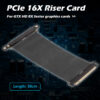 e295dc641796c743 PCI-E Graphics PCIe PCI Express 3.0 to 16X Extension Cable 90 Degree Flexible Riser Card Extender