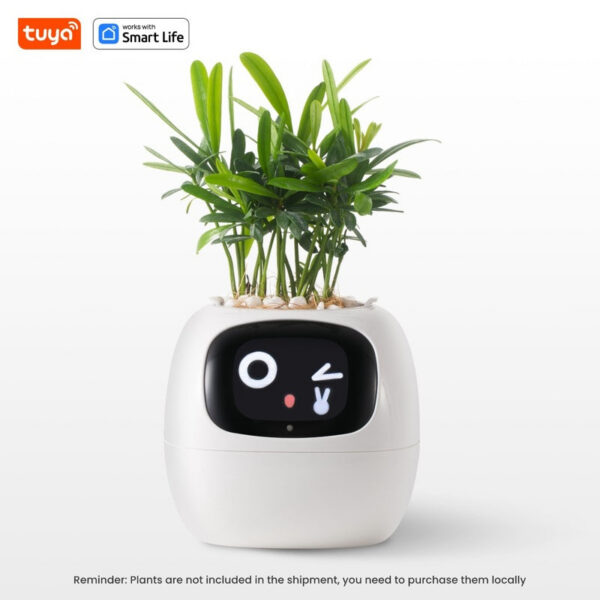 Tuya Ivy Smart Planter,Endless Over 49 Rich Expressions,7 smart sensors,AI Chips Make Raising Plants Easy and Fun