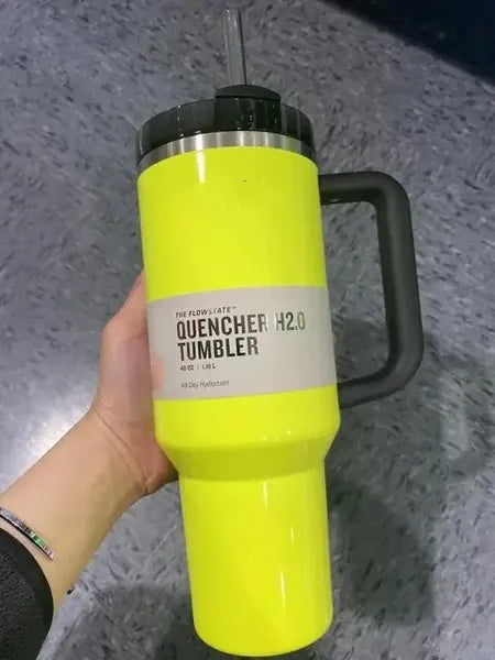 e2b5942127f69636 Gold Chocolate Black Chroma Mugs New 40oz H2.0 Handle Insulated Tumblers Lids Straw Stainless Steel Coffee Termos Cup With