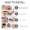 e2b8d016661fd844 Ourokhome Rotary Cheese Grater Shredder - 3 Drum Blades Manual Speed Round Food