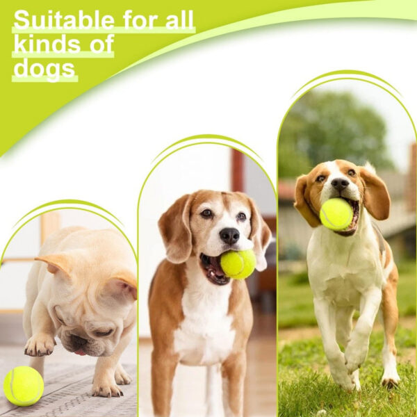 Thrower Launcher for Dogs with 3Tennis Ball Interacive Dog Toys Fun Indoor Outdoor Adjustable Distance