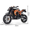 e2c9d7f915b9baf6 1:8 Motorbike Model Building Blocks Sets Racing Moto Bricks Toys Kids Boys Children Birthday Gifts Adult MOC Technical 579Pcs