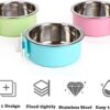 e2fd3fd32306485d Crate Dog Cat Bowls, Removable Stainless Steel Hanging Pet Cage Bowls for Kennel, Water Food Feeder Bowls Cage Coop Cup for Cats, Dogs, Rabbits and Small Animals (Small, Pink)