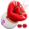 e31bbc2dfbd53d6a Vibrator Adult for Women - 3IN1 Mouth-Shaped Vibrator, 10 Tongue Licking 3 Sucking Nipples Anal Clit Sucker Vibrater, G Spot Vibrators Clitoral Stimulator Couples Sex Toys