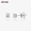 e35dbb5326766a5a OEVAS Real 0.1ct 0.5ct D Color Moissanite Stud Earrings For Women Top Quality 100% 925 Sterling Silver Wedding Jewelry