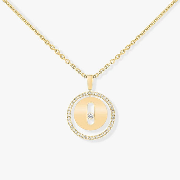 Sterling Sier Classic Fashionable Jewelry Mobile Diamond Women's Necklace Wedding Necklace. Exquisite Gifts