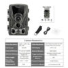 Hunting Night Vision HC801A With Motion Activated Outdoor Trail Camera Trigger Wildlife Scouting