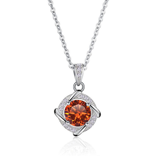 e39fb03127065ad3 JoyceJelly 6.5mm 1ct Moissanite Necklace For Women S Sterling Sier Jewelry Lab Created Diamond Pendant Clavicle Chain Gift