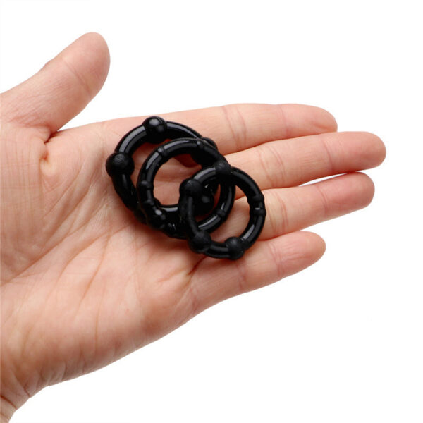 e3a0468be16d1553 3Pcs Silicone Delaying Lock Ejaculation Adult Games Rings For Men Couples Erotic Sex Shop