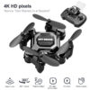 e3a08f2786951831 K04 Mini Folding Storage Aircraft Mini Drone Aerial Photography High Definition Explosive drone 4k profesional mavic air2