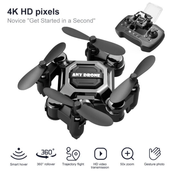 e3a08f2786951831 K04 Mini Folding Storage Aircraft Mini Drone Aerial Photography High Definition Explosive drone 4k profesional mavic air2