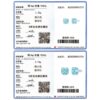 MODIAN Sparkling 925 Sterling Silver Delicate Rose Cut Simulated Aquamarine Trendy Stud Earrings For Women Wedding Jewelry