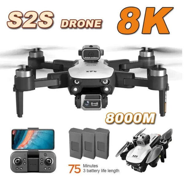 For Xiaomi S2S 8K Drone Profesional HD Aerial Photography Dual-Camera Omnidirectional Obstacle Brushless Avoidance Quadcopter